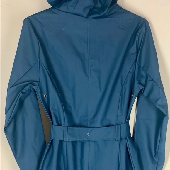 RAINS Curve Rain Jacket Blue XXS/XS NWT - Picture 6 of 9
